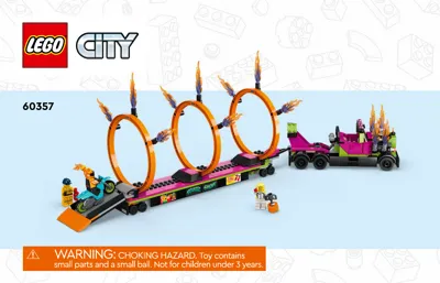 Manual City Stunt Truck & Ring of Fire Challenge - 2