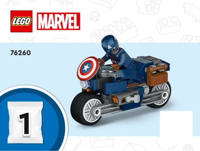 Manual LEGO Marvel Black Widows & Captain Americas Motorräder - 1