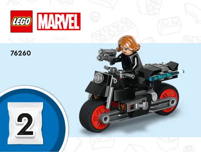 Manual LEGO Marvel Black Widows & Captain Americas Motorräder - 2