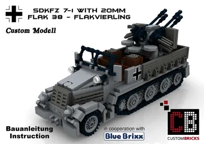 Manual SdKfz 7-1 with Flak 38 - 1