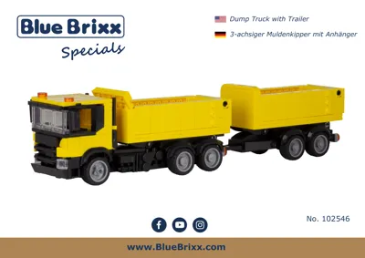 Manual Dump Truck with Trailer - 1