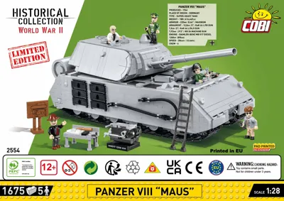 Panzer VIII Maus Tank, COBI Historical Collection