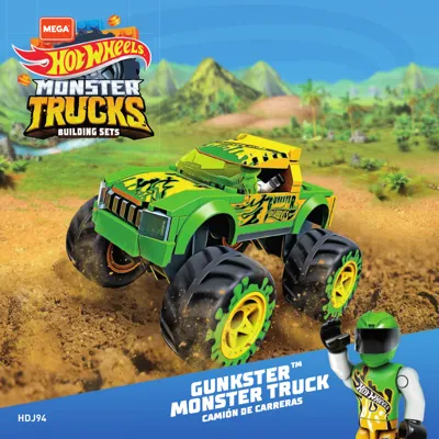 Manual Hot Wheels™ Gunkster Monster Truck - 1