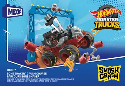 Manual Hot Wheels Bone Shaker Crush Course Monster Truck - 1