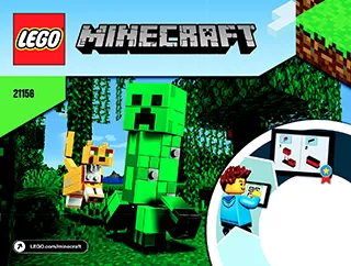 Lego 21156 minecraft bigfig discount creeper and ocelot figures set