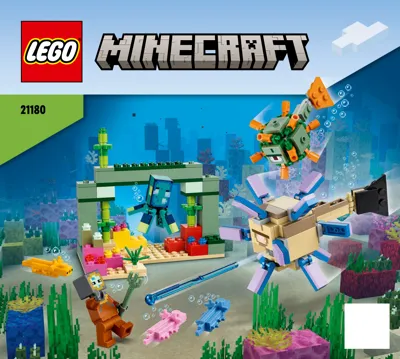 LEGO, 21180 Minecraft, La Batalla contra El Guardián, Juguete de