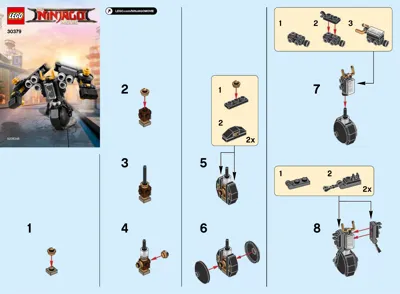 Manual THE LEGO™ NINJAGO™ MOVIE Seismo-Robo – Mini-Modell - 1