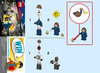 Manual Super Heroes Captain Marvel™ and Nick Fury polybag - 1