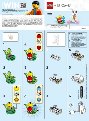Manual Creator Osterhase mit bunten Eiern - 1