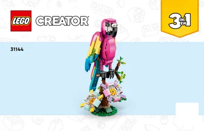 Manual Creator Exotischer pinkfarbener Papagei - 1