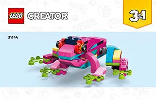 LEGO Creator 3-en-1 The Parrot Exotic Pink 31144