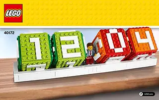 Lego iconic brick store calendar