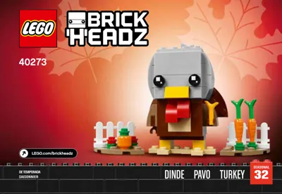 Manual BrickHeadz™ Thanksgiving Turkey - 1