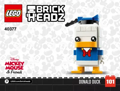 Manual Disney™ BrickHeadz™ Donald Duck - 1