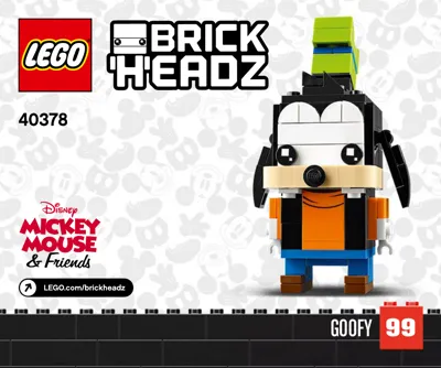 Manual Disney™ BrickHeadz™ Goofy & Pluto - 1
