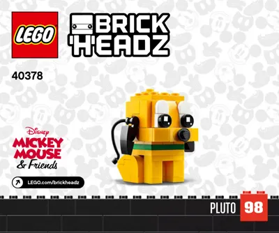 LEGO Disney BrickHeadz Goofy & Pluto • Set 40378 • SetDB