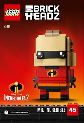 LEGO BrickHeadz Mr. Incredible & Frozone • Set 41613