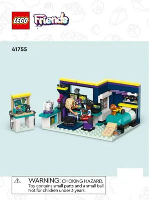 LEGO Friends Nova's Room Gaming Bedroom Playset 41755