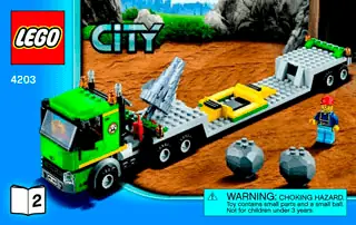 Lego city excavator online transport