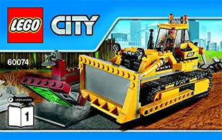 LEGO City Bulldozer • Set 60074 • SetDB • Merlins Bricks