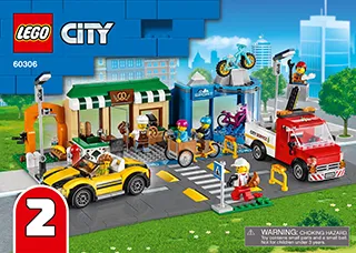 LEGO City Einkaufsstraße mit Geschäften (60306) : : Jeux