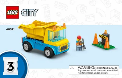 Manual City Construction Trucks and Wrecking Ball Crane - 3