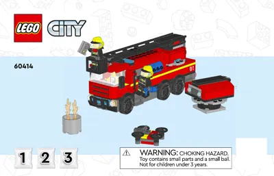 Manual City Fire Station with Fire Truck - 1