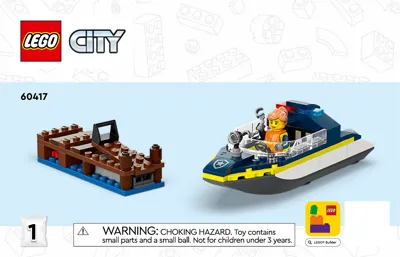 Manual City Polizeischnellboot und Ganovenversteck - 1