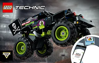 Manual Technic Bundle Pack, 4 in 1 - Monster Jam Collection - 1