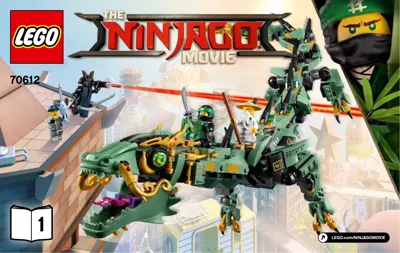 Manual THE LEGO™ NINJAGO™ MOVIE THE LEGO NINJAGO MOVIE Mech-Drache des Grünen Ninja - 1
