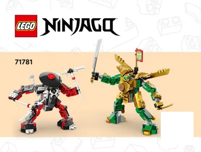 LEGO NINJAGO Lloyds SetDB Set 71781 • • EVO Mech-Duell