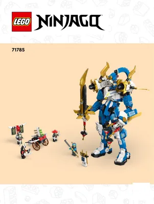 LEGO NINJAGO Jay's Titan Mech 71785, Large Action Figure Set, Battle Toy  for Kids, Boys and Girls with 5 Minifigures & Stud-Shooting Crossbow Playset