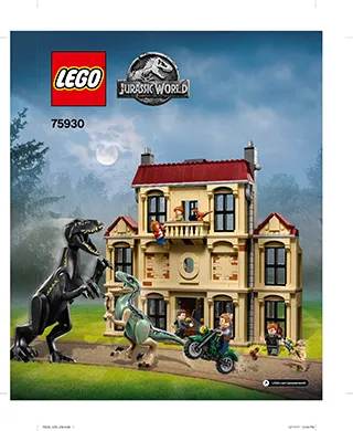 LEGO Jurassic World Indoraptor-Verwüstung des Lockwood Anwesens