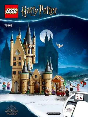 LEGO Harry Potter Hogwarts Astronomy Tower 75969, Castle Toy Playset with 8  Character Minifigures including Harry Potter and Draco Malfoy, Wizarding