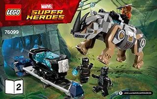 LEGO Marvel Rhino Face Off by the Mine Set 76099 SetDB