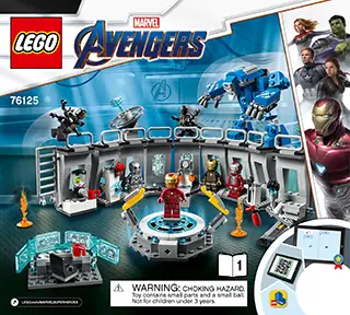 LEGO Marvel Avengers Iron Man Hall of Armor Lab Set (76125)