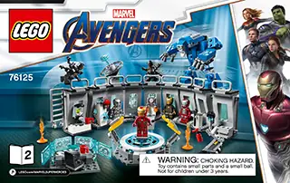 LEGO Marvel Avengers Iron Man Hall of Armor Lab Set (76125)