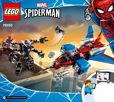 Manual Marvel™ Spiderjet vs. Venom Mech - 1