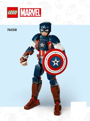 Manual Marvel™ Captain America Construction Figure - 1