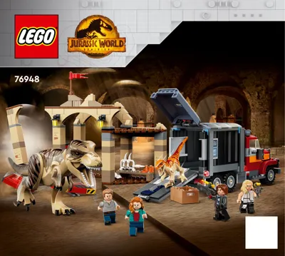LEGO Jurassic World L'évasion du T. rex et de l'Atrociraptor 76948