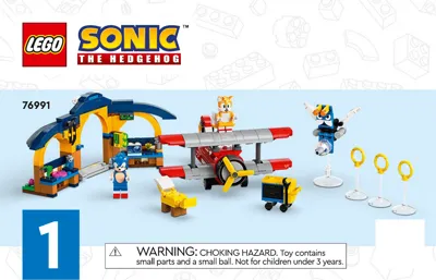 Manual Sonic the Hedgehog™ Tails‘ Tornadoflieger mit Werkstatt - 1
