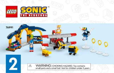 Manual Sonic the Hedgehog™ Tails' Workshop and Tornado Plane - 2