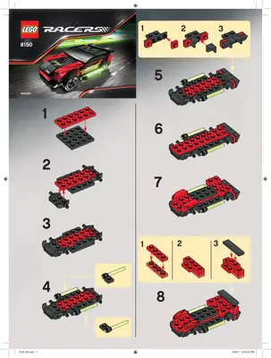 LEGO Racers ZX Turbo • Set 8150 • SetDB • Merlins Steine