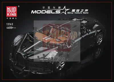 Anleitung Mould King La Voiture Noire 13163 Titelseite - 1