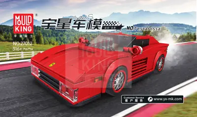 Anleitung Mould King Testarossa Supercar 27012 Titelseite - 1