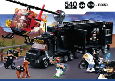 Sluban Police SUV Patrol Car - Set Costruzioni 78 Pezzi, Giocattolo Per Bambini, Istruzioni Incluse