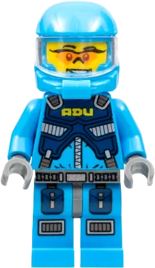 Alien Defense Unit Soldier 1 - Dark Bluish Gray Hips minifigure