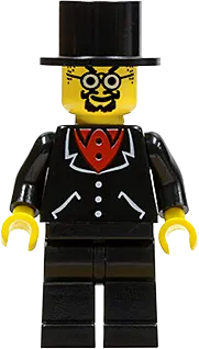 Lord Sam Sinister - Suit with 3 Buttons Black, Black Legs, Top Hat minifigure