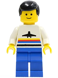 LEGO City Classic Blue Legs Black Male Hair