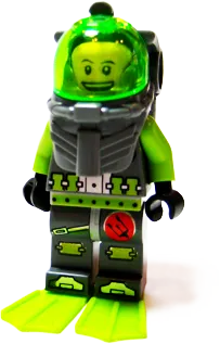Atlantis Diver 2 - Bobby with Flippers minifigure